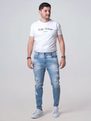 Calça Jeans Skinny Light Rips Premium