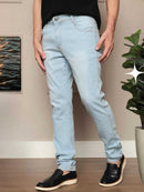 Calça Denim Masculina Com Elastano Skinny Premium