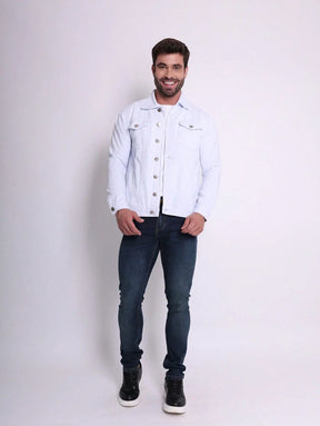 Jaqueta Masculina Denim Sarja Slim Premium