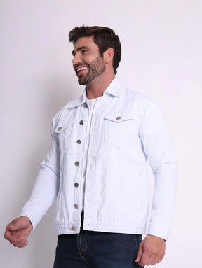 Jaqueta Masculina Denim Sarja Slim Premium