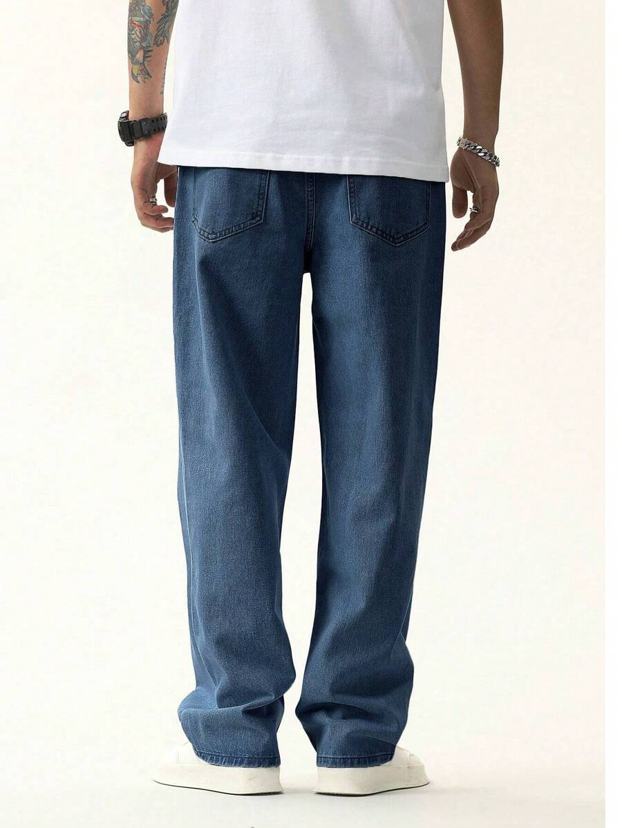 Calça Jeans Denim Baggy Larga Premium