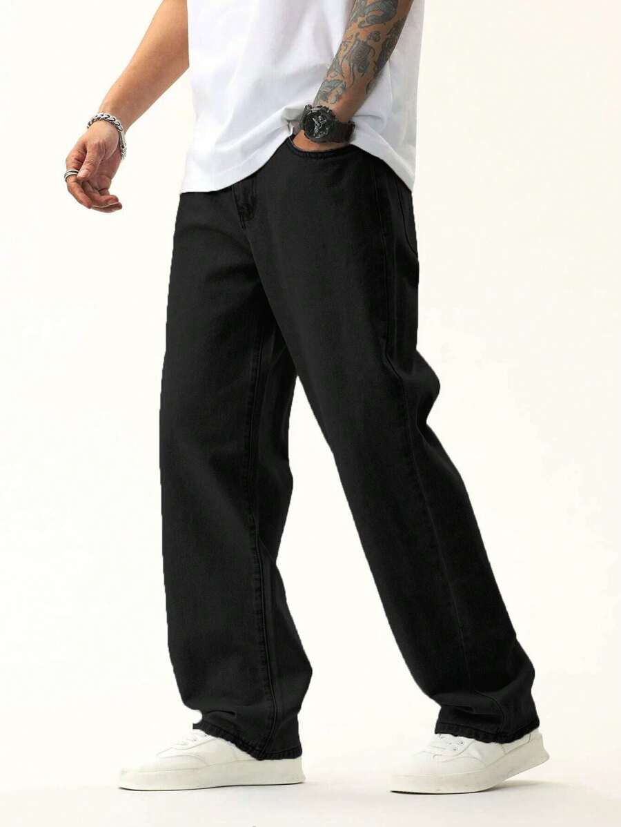 Calça Jeans Denim Baggy Larga Premium