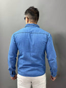 Camisa Jeans Masculina Manga Longa Premium