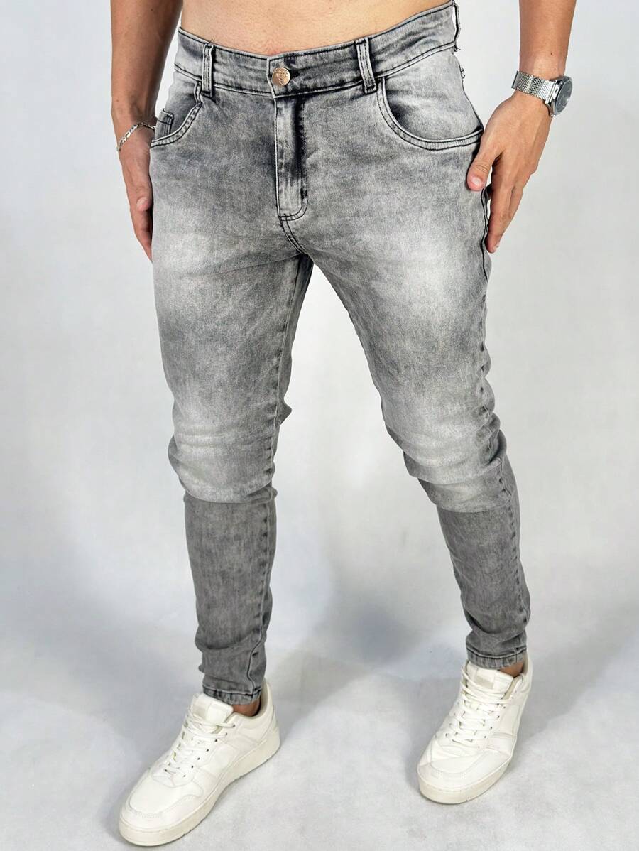 Calça Masculina Marmorizada Skinny Premium