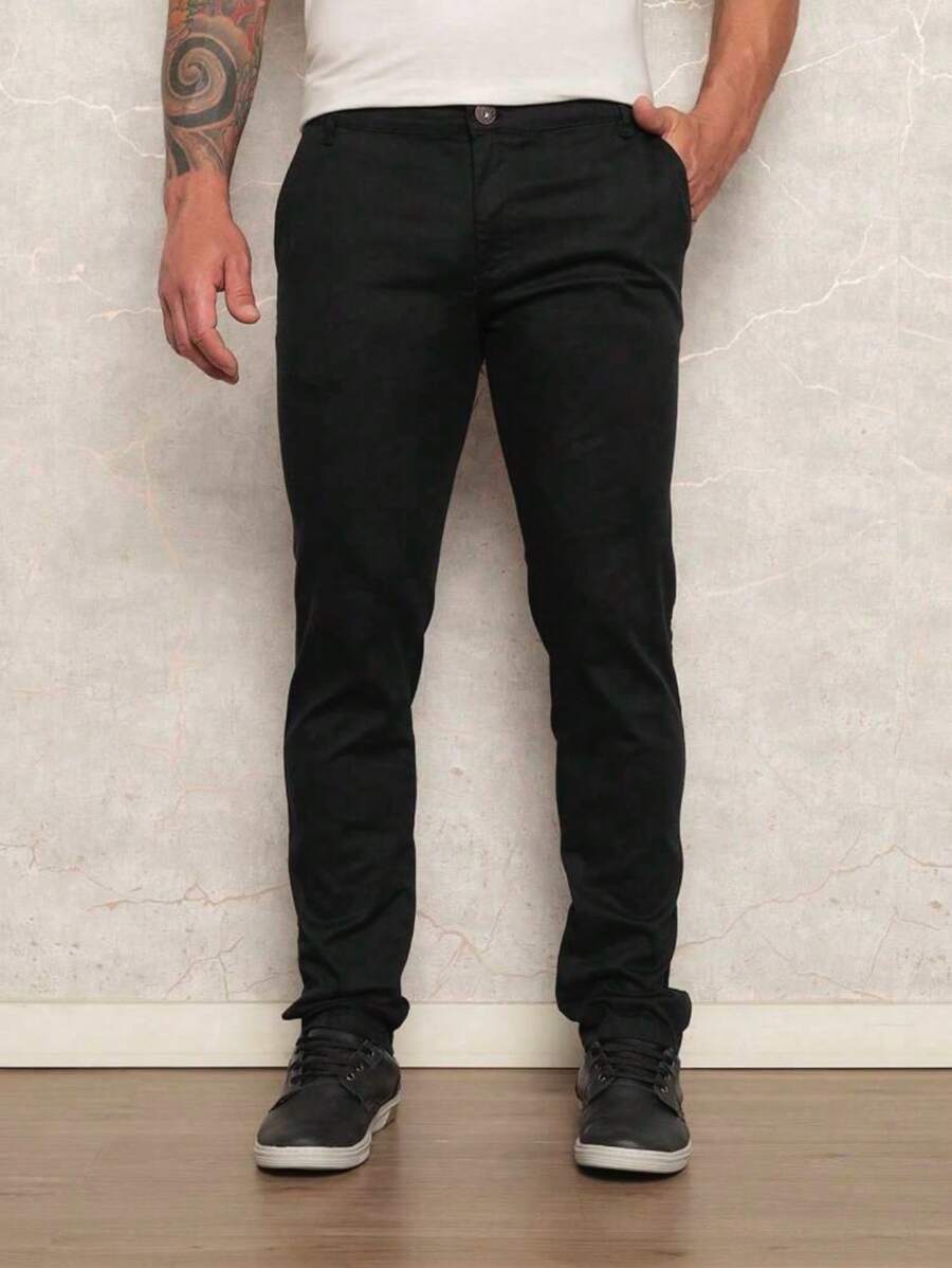 Calça Jeans Básica Masculina Elastano Premium