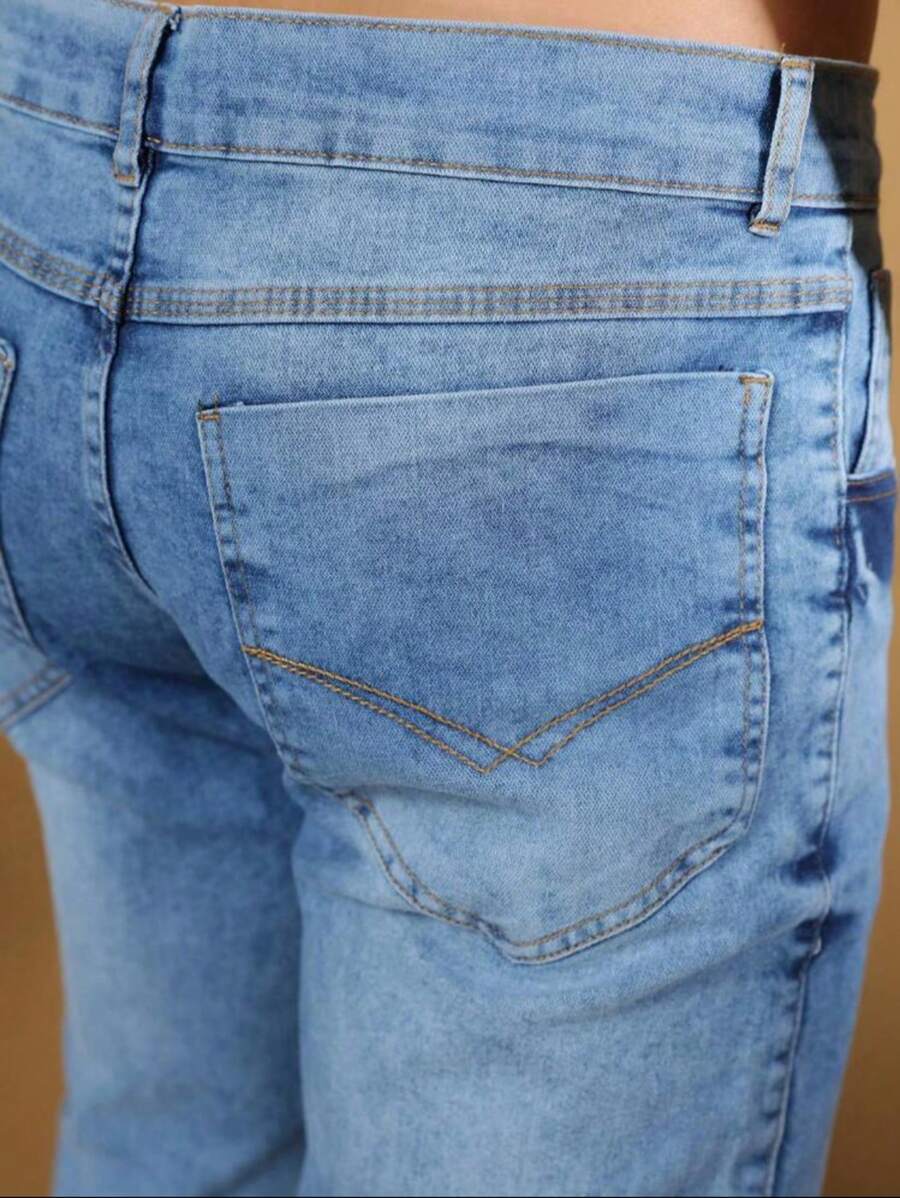 Calça Jeans Básica Masculina Elastano Premium