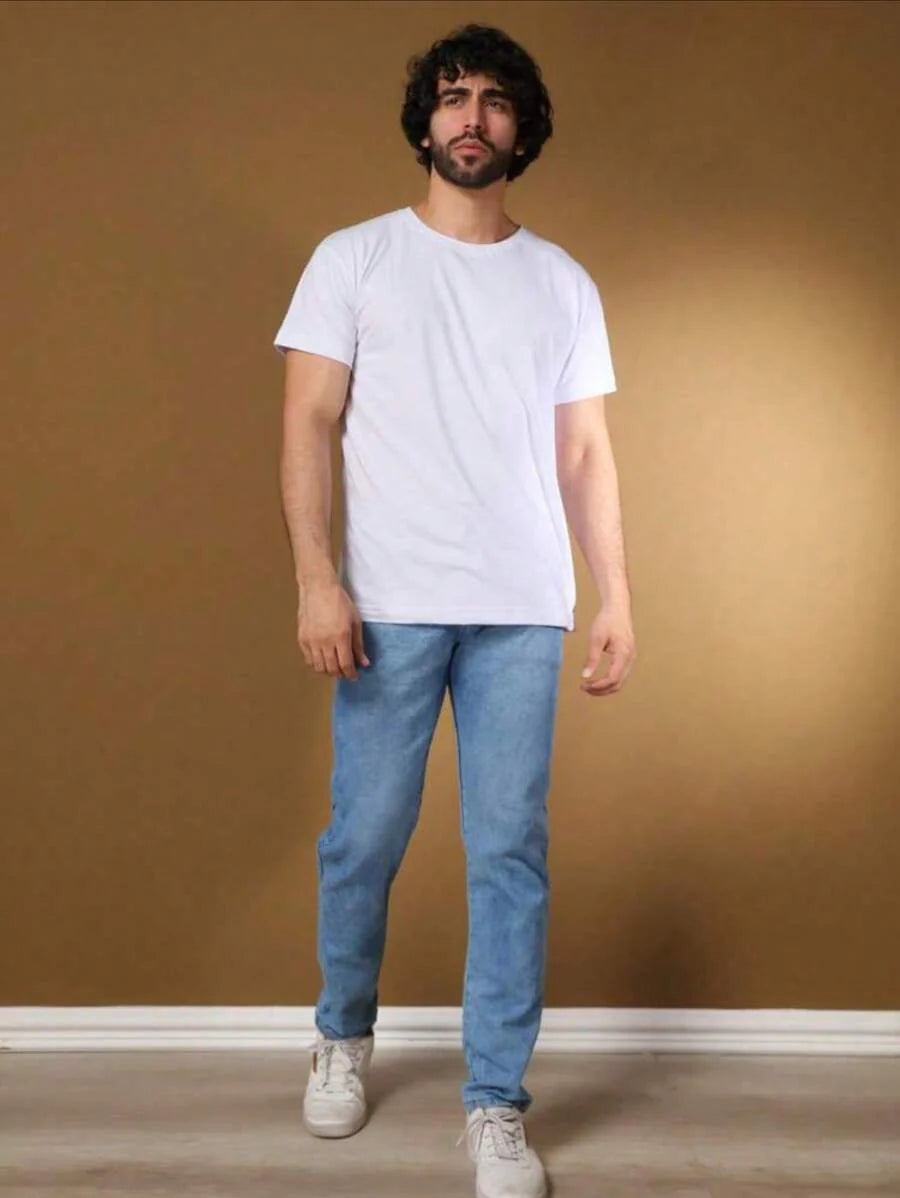 Calça Jeans Básica Masculina Elastano Premium