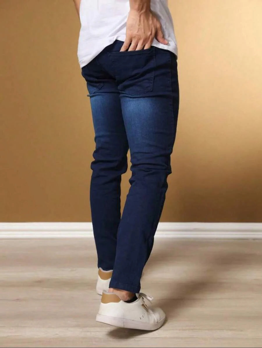 Calça Jeans Básica Masculina Elastano Premium