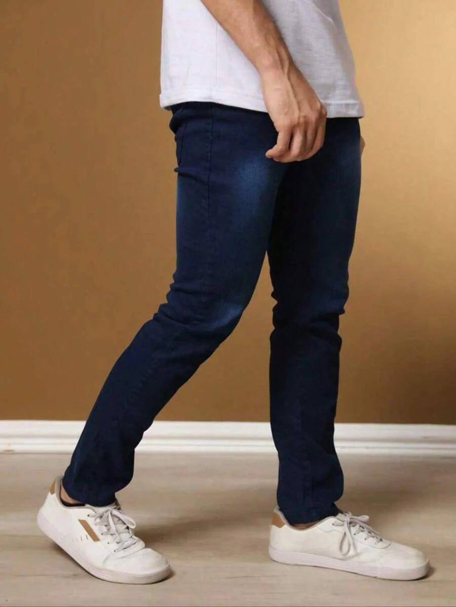 Calça Jeans Básica Masculina Elastano Premium
