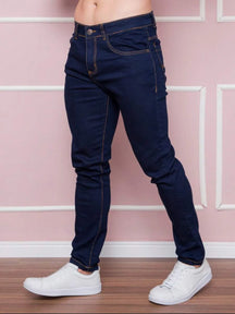 Calça Jeans Básica Masculina Elastano Premium