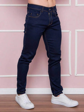 Calça Jeans Básica Masculina Elastano Premium