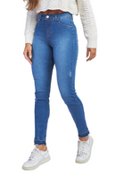 Calça Jeans Feminina Cigarrete Barriga Chapada Premium