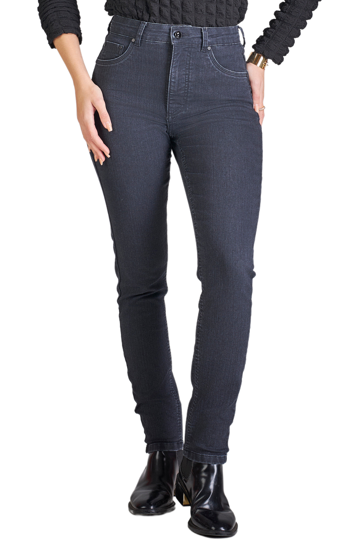 Calça Jeans Feminina Black Barriga Chapada Premium