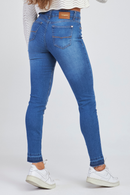 Calça Jeans Feminina Cigarrete Barriga Chapada Premium