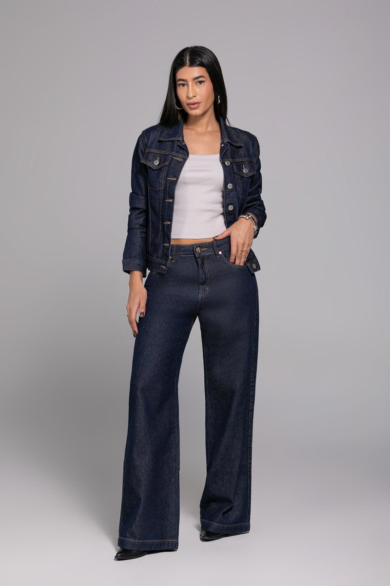 Jaqueta Jeans Feminina Básica Premium
