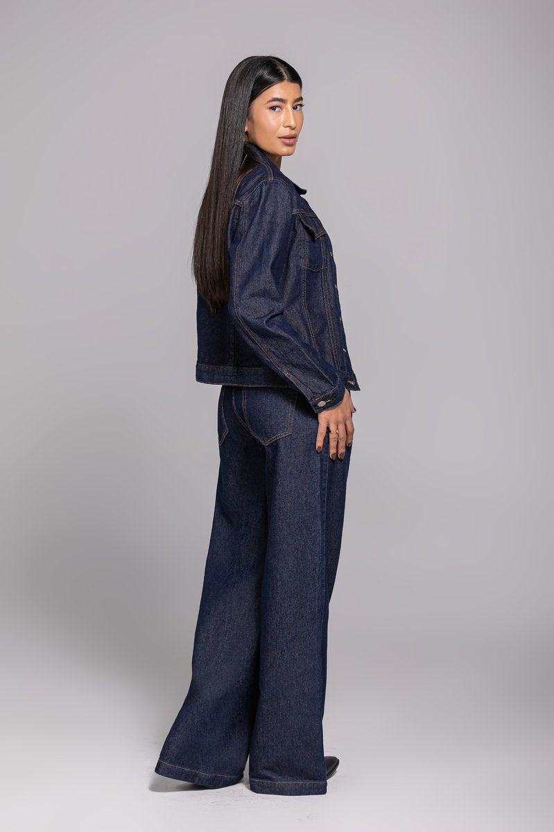 Jaqueta Jeans Feminina Básica Premium