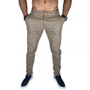 Calça de Sarja Brim Masculina com Lycra Elastano Slim Esporte Fino Social Premium