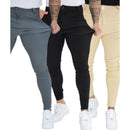 Calça Social Masculina Legging Bengaline Skinny Slim Fit