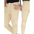 Calça Social Masculina Legging Bengaline Skinny Slim Fit