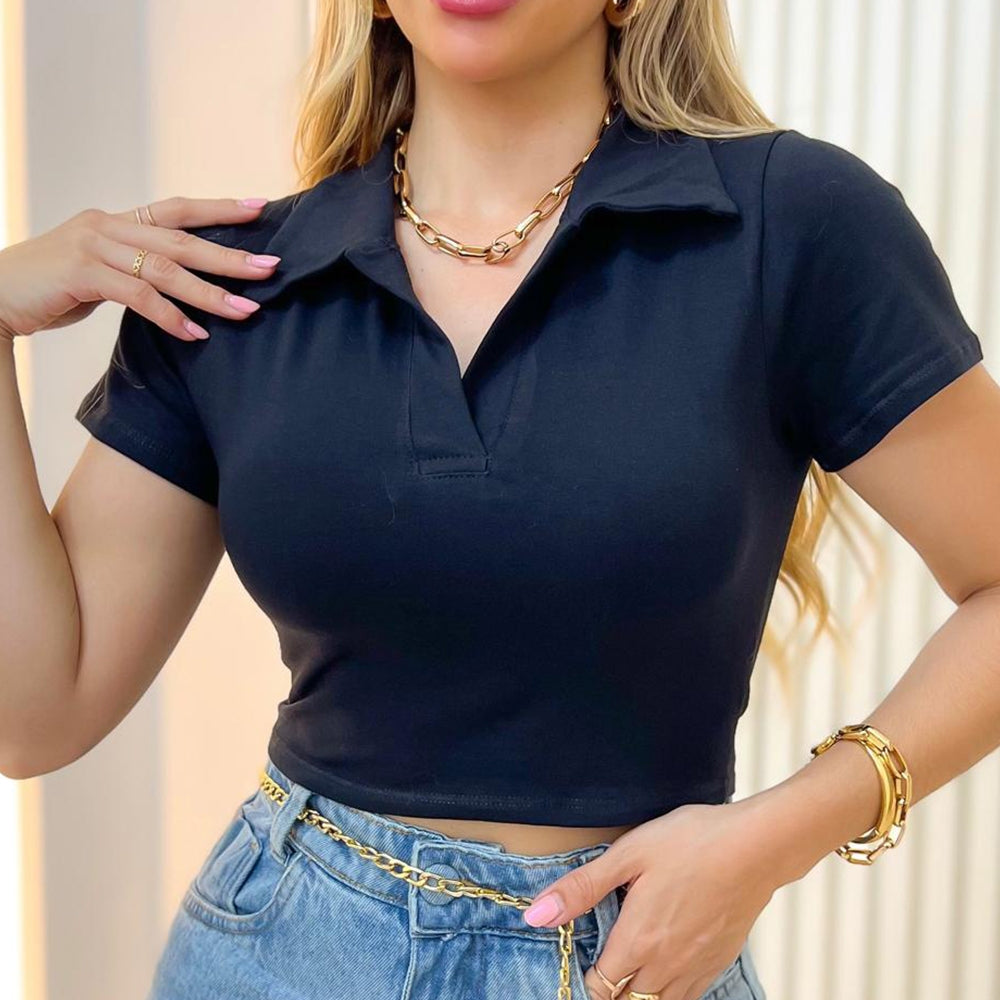 Blusa com Manga Curta