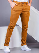 Calça Masculina Sport Fino Social Sarja Com Elastano Slim