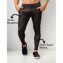 Calça Masculina Skinny Bengaline Alfaiataria Social