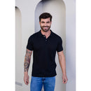 Camisa Polo Masculina Tricô Tricotada Premium Com Botão Old Money