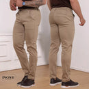 Calça Masculina Sport Fino Social Sarja Brim Com Elastano Ultra-Confortável