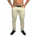 Calça de Sarja Brim Masculina com Lycra Elastano Slim Esporte Fino Social Premium